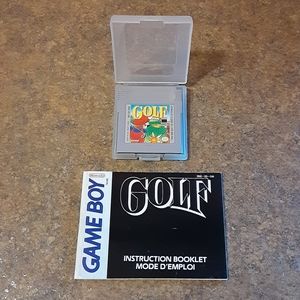 Vintage Nintendo Gameboy Golf Video Game w/Case &